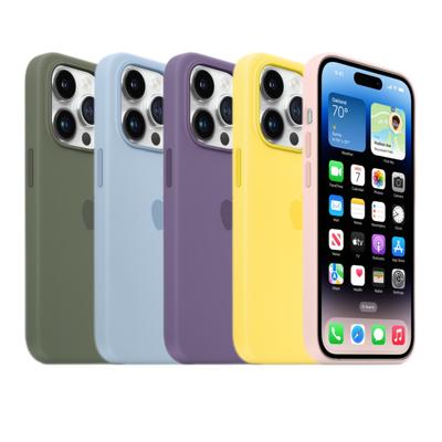 Original Wireless Charging Cover for IPhone 14 Pro Max Plus Apple Case Magsafe Liquid Silicone Case Magnetic Full Protect Cover