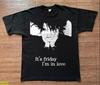 The Cure Friday I#039m in Love Robert Smith Zwart Unisex T-shirt Maat S5XL Unisex T-shirt