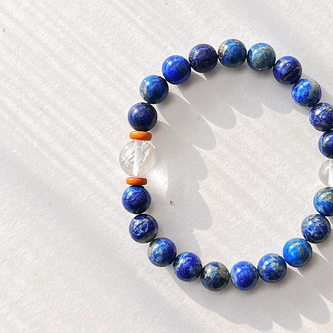 High Quality Retro Natural White Crystal Lapis Lazuli Bracelet Bracelet For Women