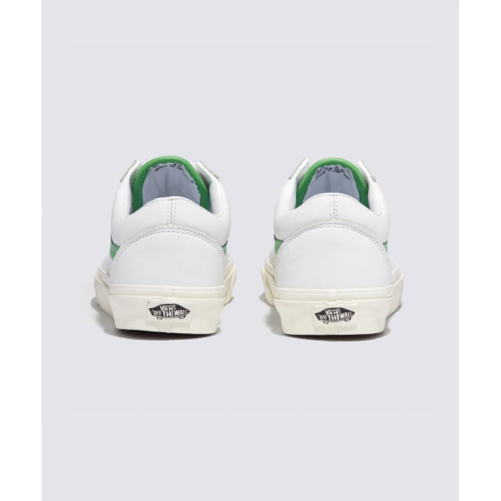 Vans Old School Leather White Green Vn000cr5wgr1