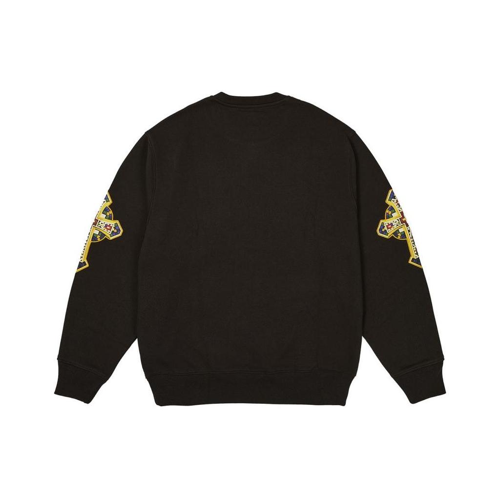 Palace Saints Crew Black Unisex Tops P26CS009