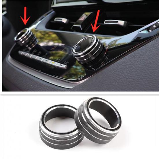 Console Air-Condition Adjust Knob Black Trim Cover For Toyota Corolla -