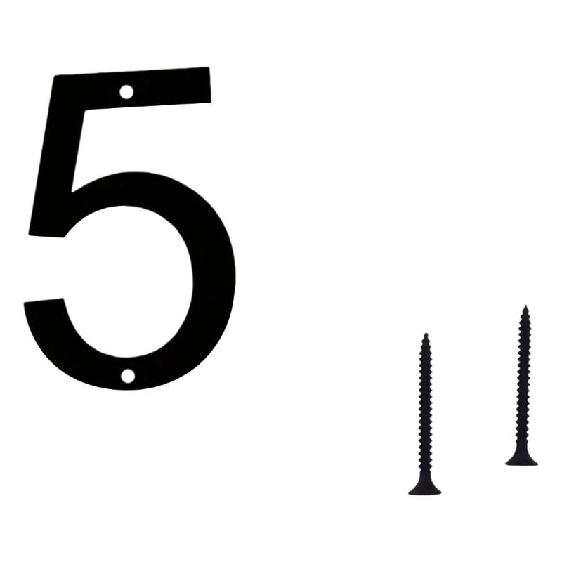 Flytande Husnummer Metall Moderna Husnummer för Utomhusbrevinkast Gård Hemdörr Vägg Garageport med Spikset