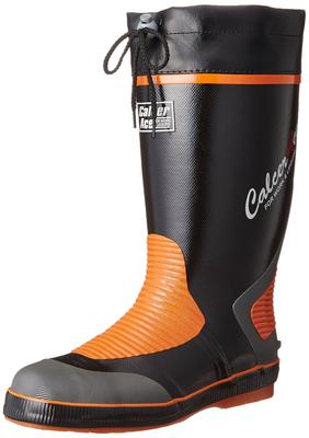 Fukuyama Rubber Farbige Stiefel mit Leichter Harz-Zehenkappe Calcer Ace Schwarz M S-800