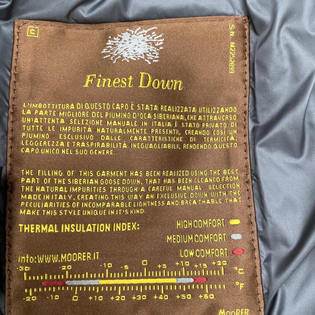 MOORER Navy FLORIO-KN Down Coat coat 46 NavyUsed