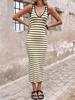 2026 European & American Slim-Fit Striped Summer Tank Dress: Fashionable & Versatile