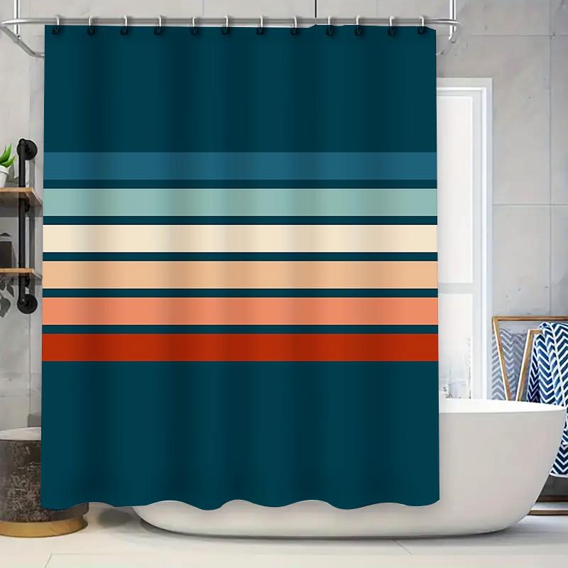 

Bathroom Shower Curtain Waterproof Vintage Floral Pattern Fabric Decor Farmhouse Rustic Home W60H190(CM)-1 Pcs