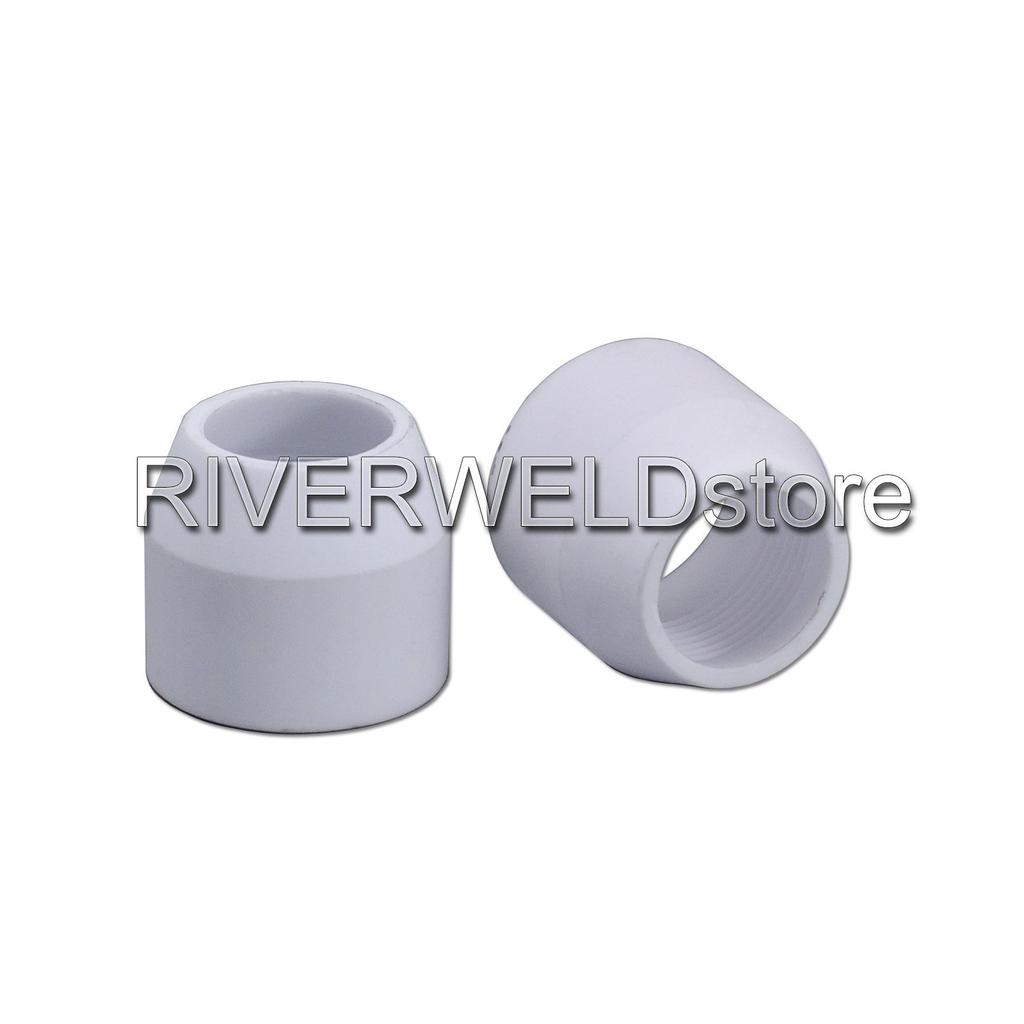 RIVERWELD Plasma Cutter Electrode Shield Air Plasma Cutter Cutting Torch Compatible with 45 Pieces Nozzles, Ø1.3mm, 80A, Cups, Consumables, P-80,