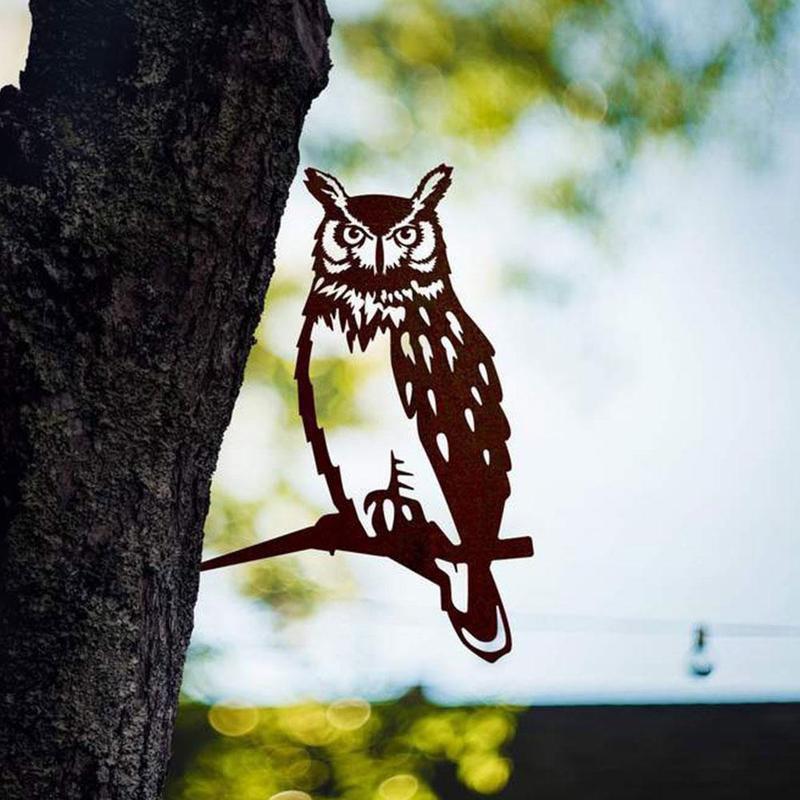 Gardening Ornaments  Owl Bird Art Creative Simulation Animal Bird Ornament Garden Statues Yard Decor Gift Easter Decoration