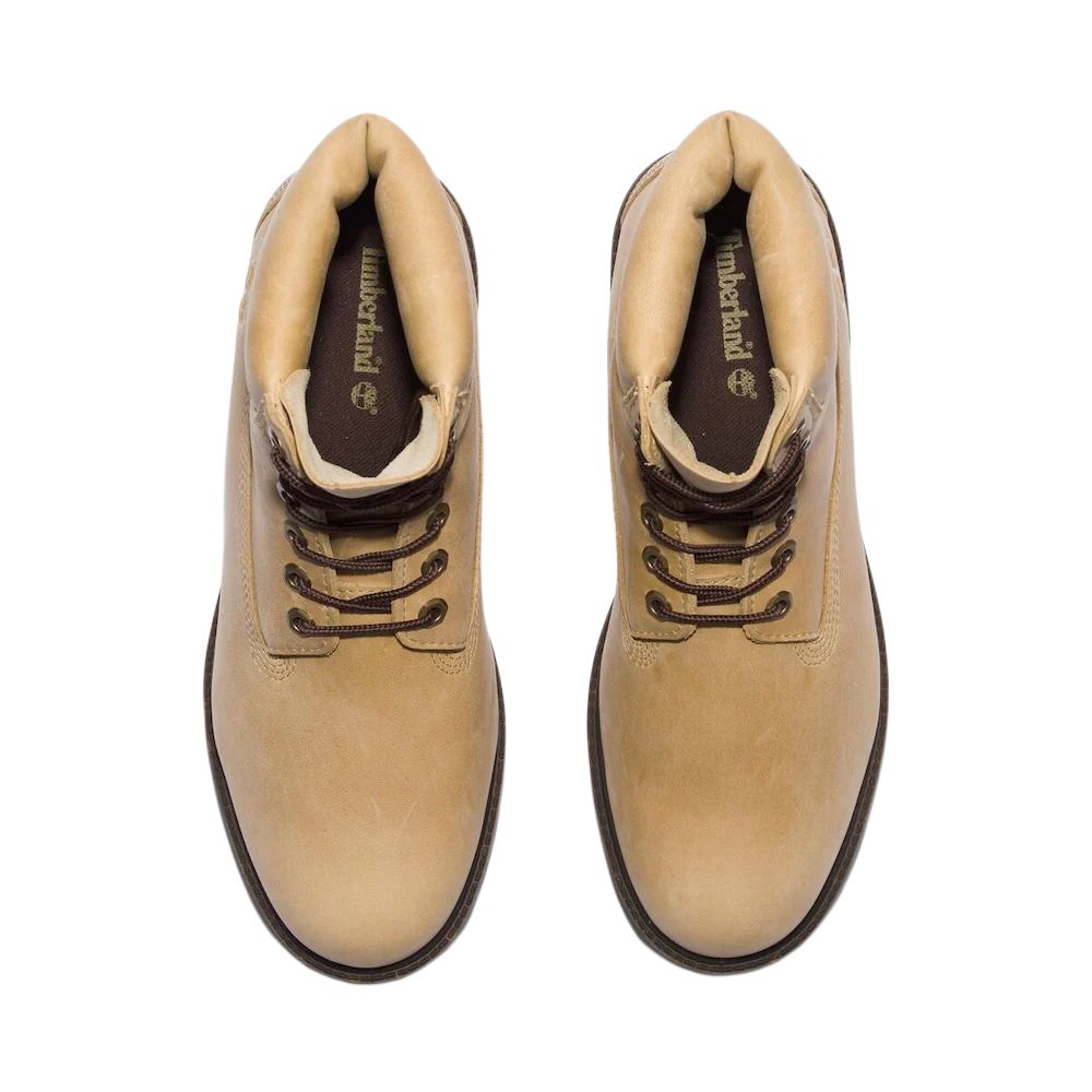 Timberland Heritage Series Leather Waterproof Shock Absorbing Versatile Comfortable Mid-Calf Outdoor Boots Men Boots Beige A41MWEN6