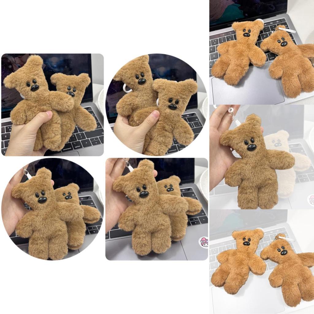Adorable Teddy Bear Hanging Pendant High-quality Plush Material 15cm Size
