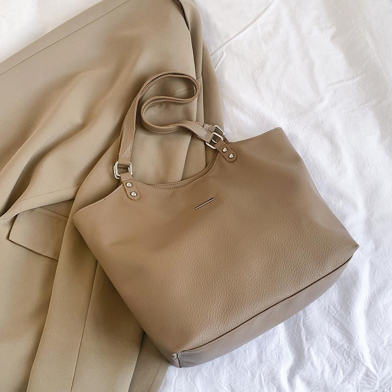 Chic Pu Leather Tote Bag For Women Stylish And Versatile Everyday Handbag With Phone Pocket