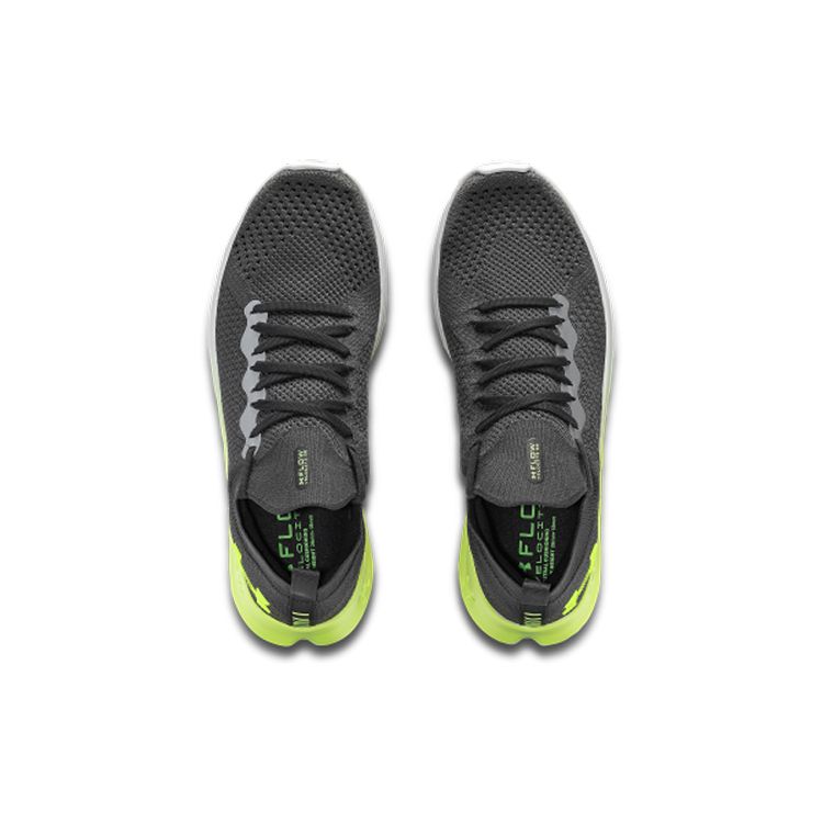 Under Armour Flow Velociti SE Comfortable Fabric Low-Top Casual Running Shoes Men Sneaker Coal Jade-Gray 3025710-111