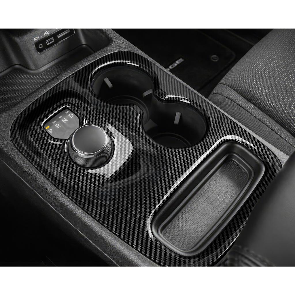 For Dodge Durango (2014-2020) Center Console Gear Shift Panel Cover Carbon Fiber Interior Sticker Car ABS Trim Accessories