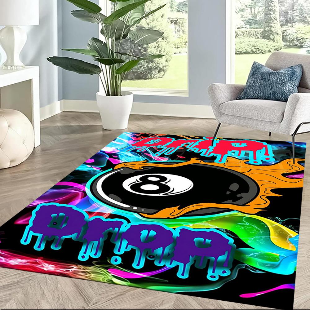 Pool Table Setup Floor Mats for Living Room, Bedroom and Room Decoration Are Suitable for Gifts.