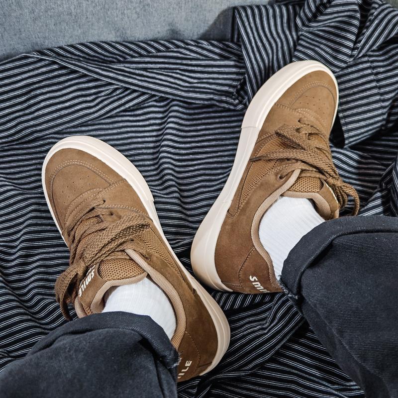 Designer Skateboarding Men Casual Skate Shoes Blue High Quality Trainers Trend Board Rubber Sole Sport Sneake Walking Casual Sho