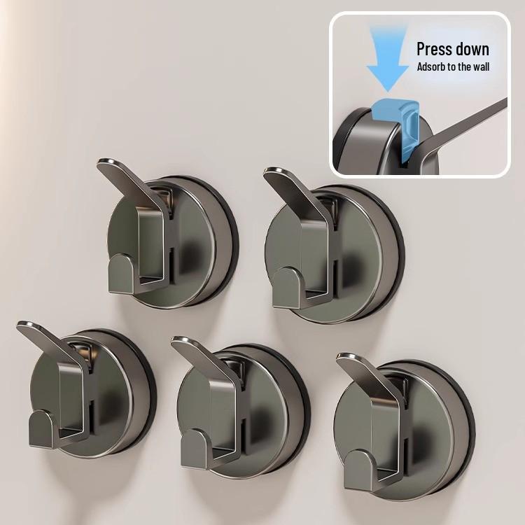 

Вращающийся крючок на присоске - Прочный настенный, Без сверления, Без следов, Несущий для хранения на кухне/в ванной