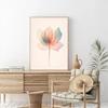 Abstract Watercolor Lotus Flower Posters Prints Colorful Floral Botanical Canvas Painting for Living Room Decor Wall Art Picture