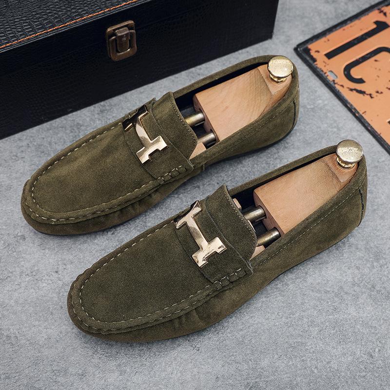 Marke Frühling Sommer Heißverkauf Mokassins Herren Slipper Hohe Qualität Echtes Leder Schuhe Herren Flats Leichtgewichtige Fahrschuhe 2024