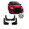 Set of Black Plastic Car Mud Flaps for Toyota Wigo Agya 202