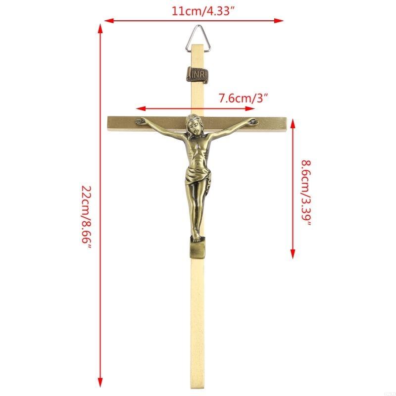 62KD Catholic for Cross Crucifix Wall for Cross Jesus Christ Church Religious Prayer Hanging Ornament Chapel Decoration