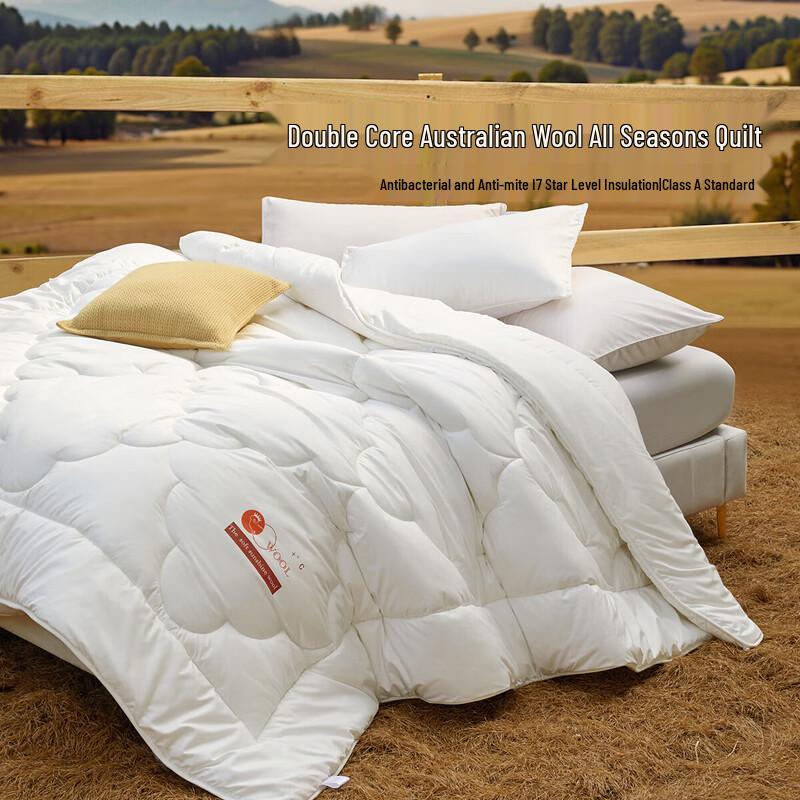 

Mercury Home Textiles Australian Imported All-Season Wool Blend Quilt