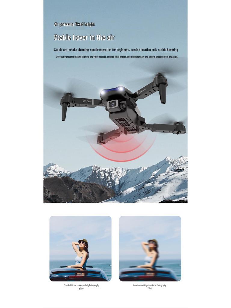 E99 K3pro Folding Drone: HD Dual Camera, Three-Sided Obstacle Avoidance, Remote Control Aircraft for Aerial Photography.