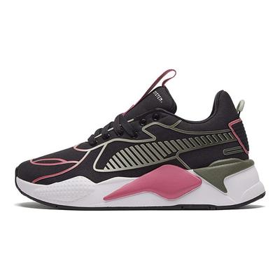 Rs-X Fabric Tpu Fade Sports Trend Shock Absorption Durable Low-Top Lifestyle Shoes Women Sneaker Black Pink White 374114-01