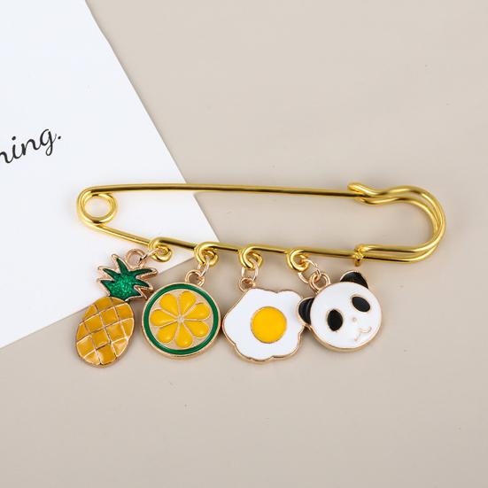 Brooch Pin Creative Shape Rust-proof Clothes Decorative Pin Jewelry Brooch