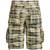 Herren-Cargo-Shorts aus Baumwolle, Sommer, Sport, lässig, Strand, kurze Hose, mehrere Taschen, gerade, karierte Shorts
