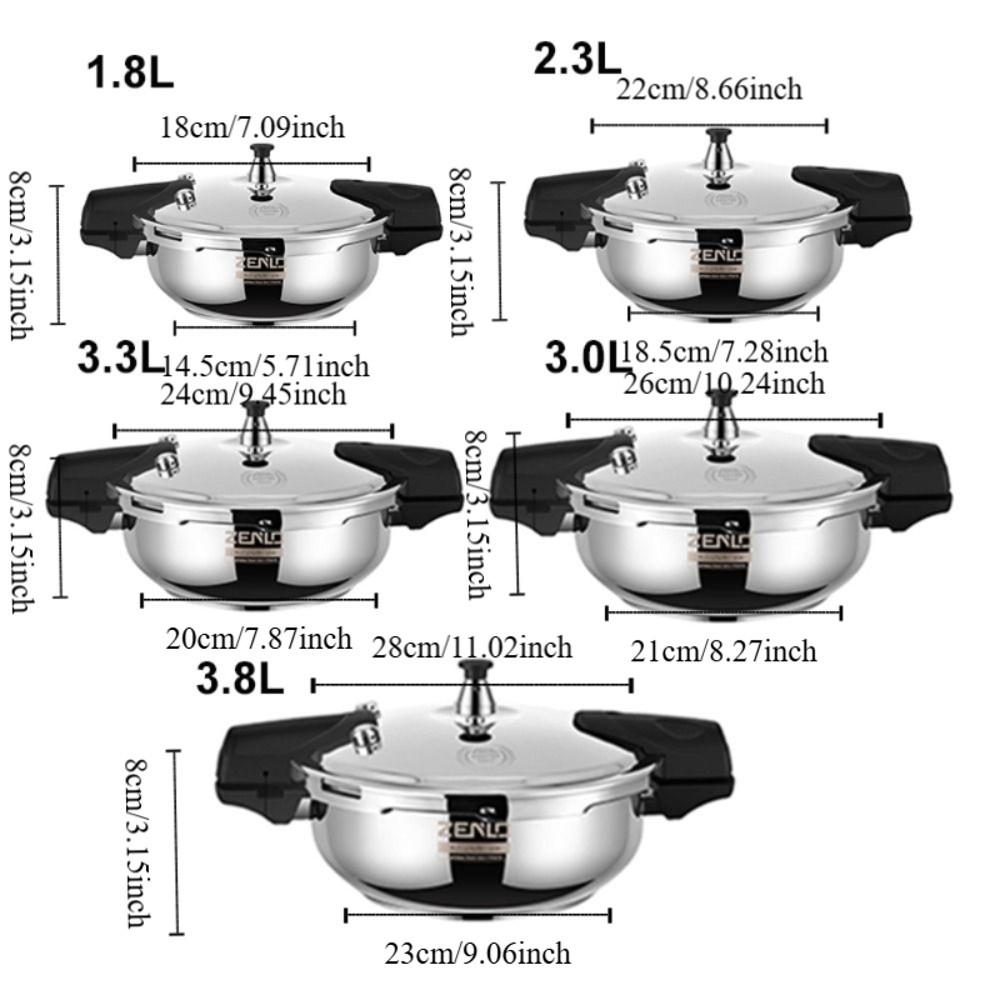 304 Stainless Steel Mini Pressure Pot Thickened Soup Pot Multipurpose Pressure Cooker  Porridge