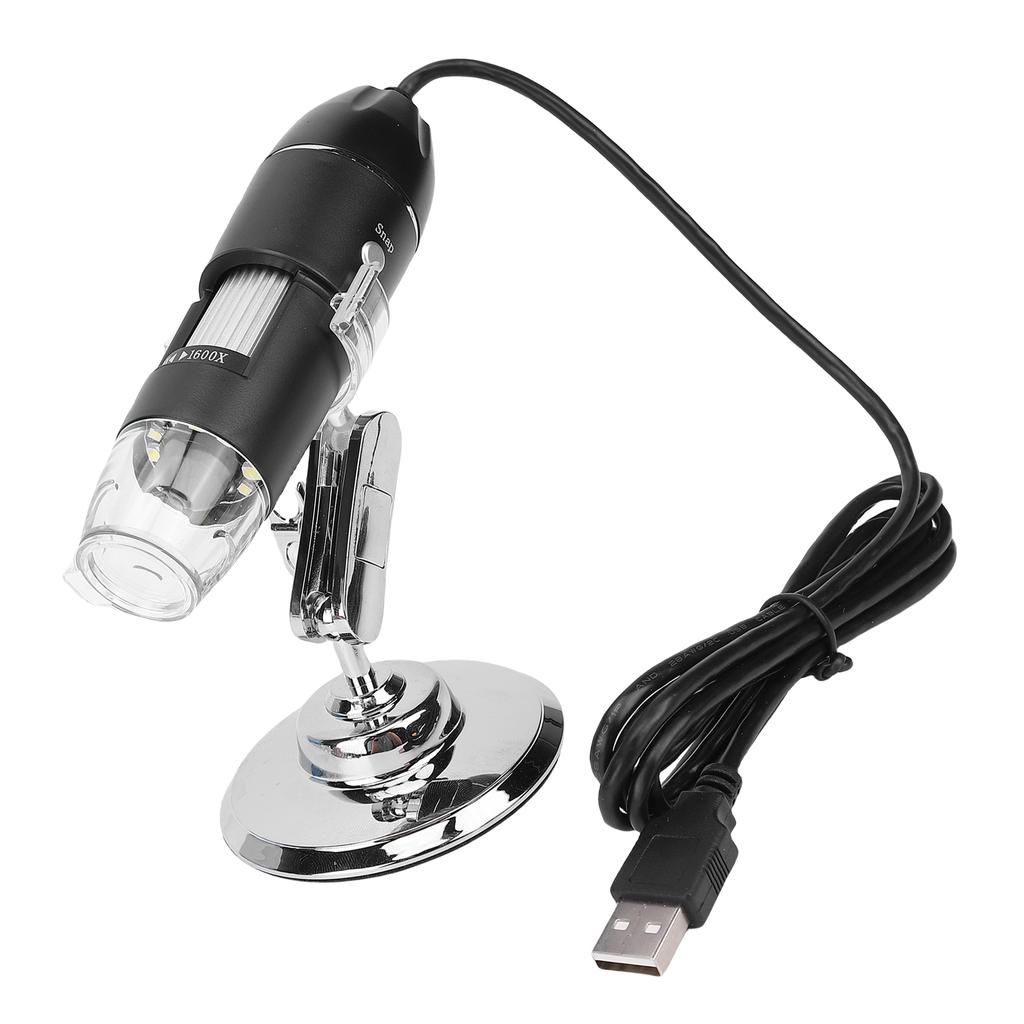 1600X Microscope 3 in 1 Interface HD 4 Level Brightness LED Fill Light Multifunctional APP Control Microscope Kit for Repairs Maintenance