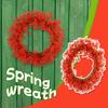 Simulation Flower Port Love Spring Wreath Outdoor Courtyard Door Hanging Decorative Shooting Props