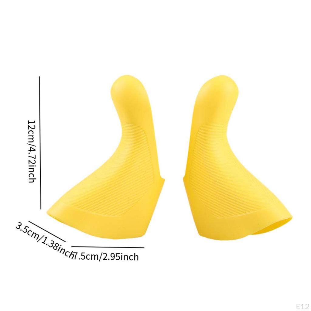2 Stück Handschalthebelabdeckungen Rennrad Bremshebel Gummis Fahrrad Lenkergriffe Elegante Überzüge