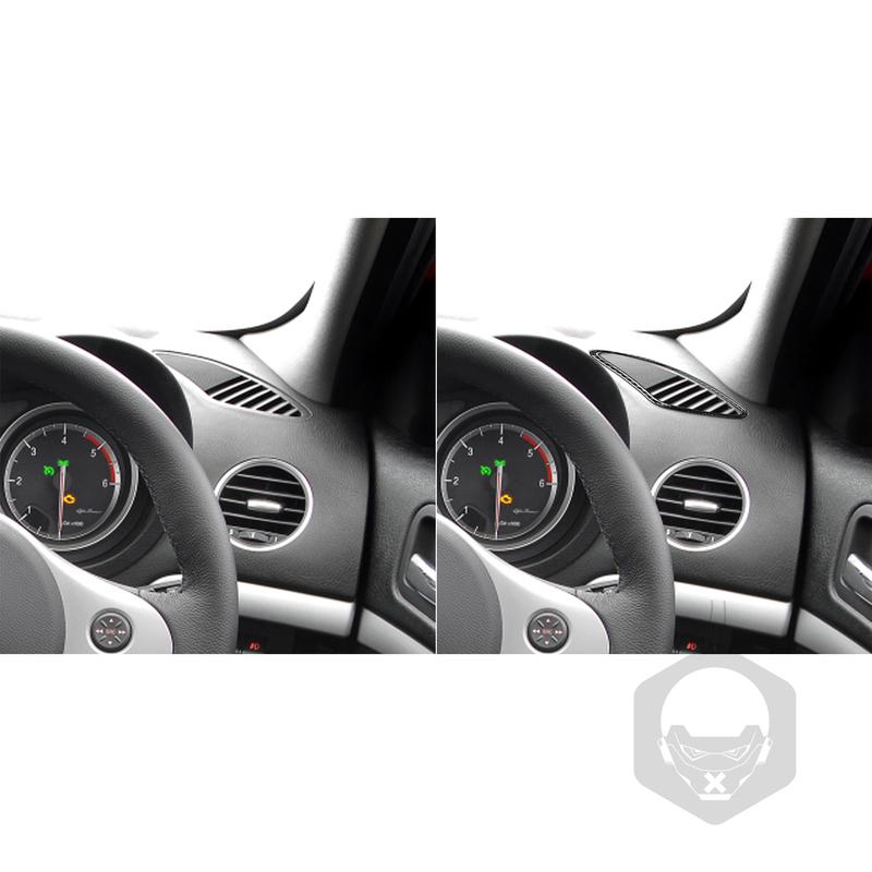 Carbon Fiber Car Accessories Dashboard Air Vent Outlet Modified Interior Trim Cover Soft Sticker For Alfa Romeo 159 2005-2025