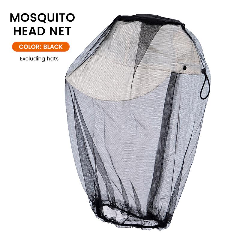 

Сбор меда Предотвращение пчел Уличная шляпа от комаров Легкий противомоскитный капюшон Уличная шляпа для рыбалки Портативный головной убор чёрный
