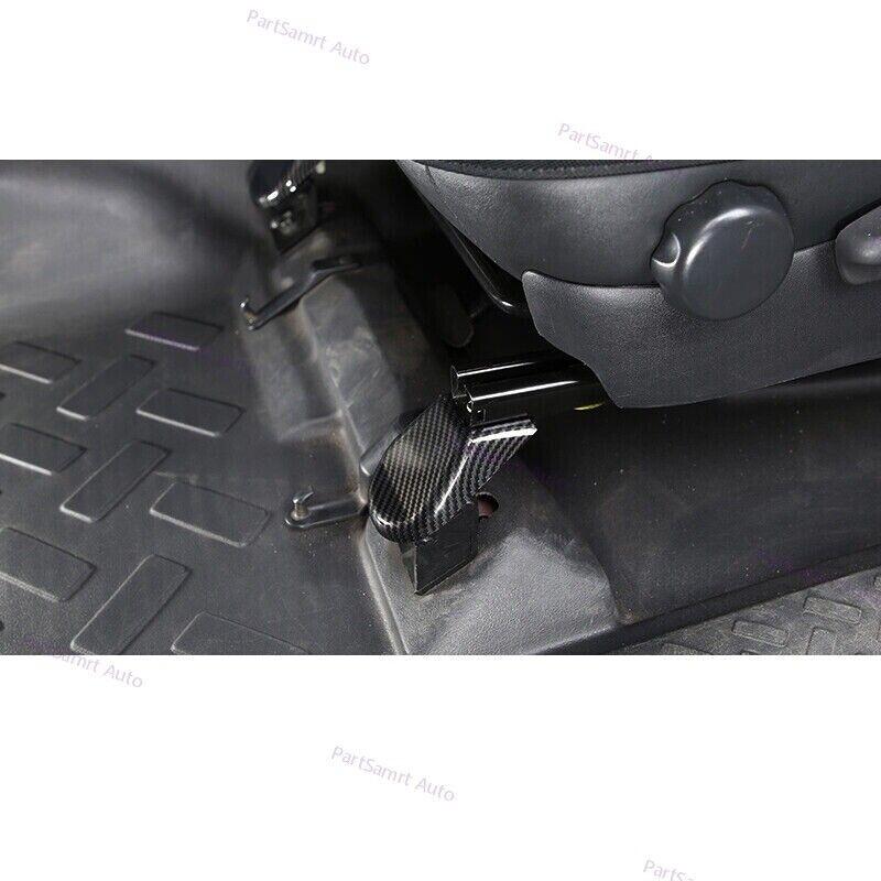 ABS Cover Trim Carbon Fiber Front Seat Base 2pcs For Toyota FJ Cruiser 2007~14