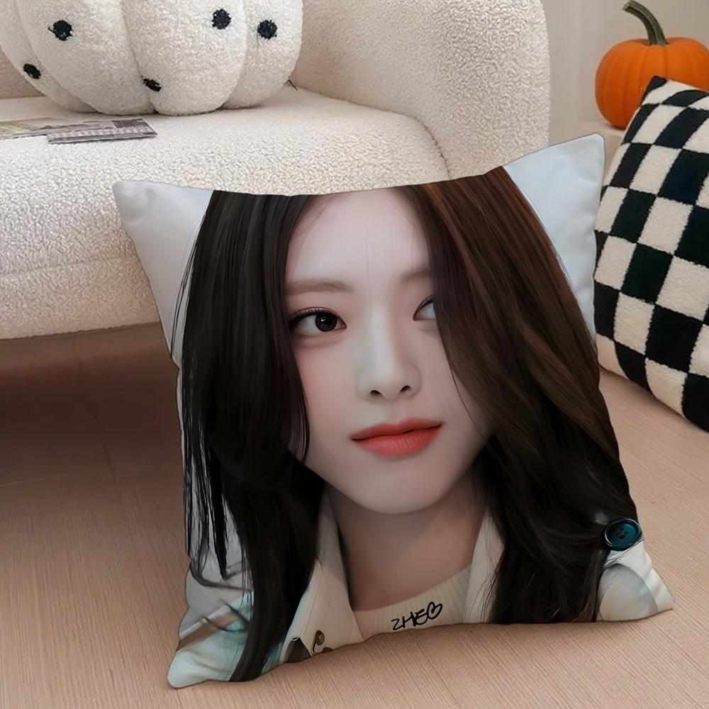 actor youthful SShin Yuna Cushion Cover Throw Pillow Cover Hidden Button Durable Polyester Chair Cushion