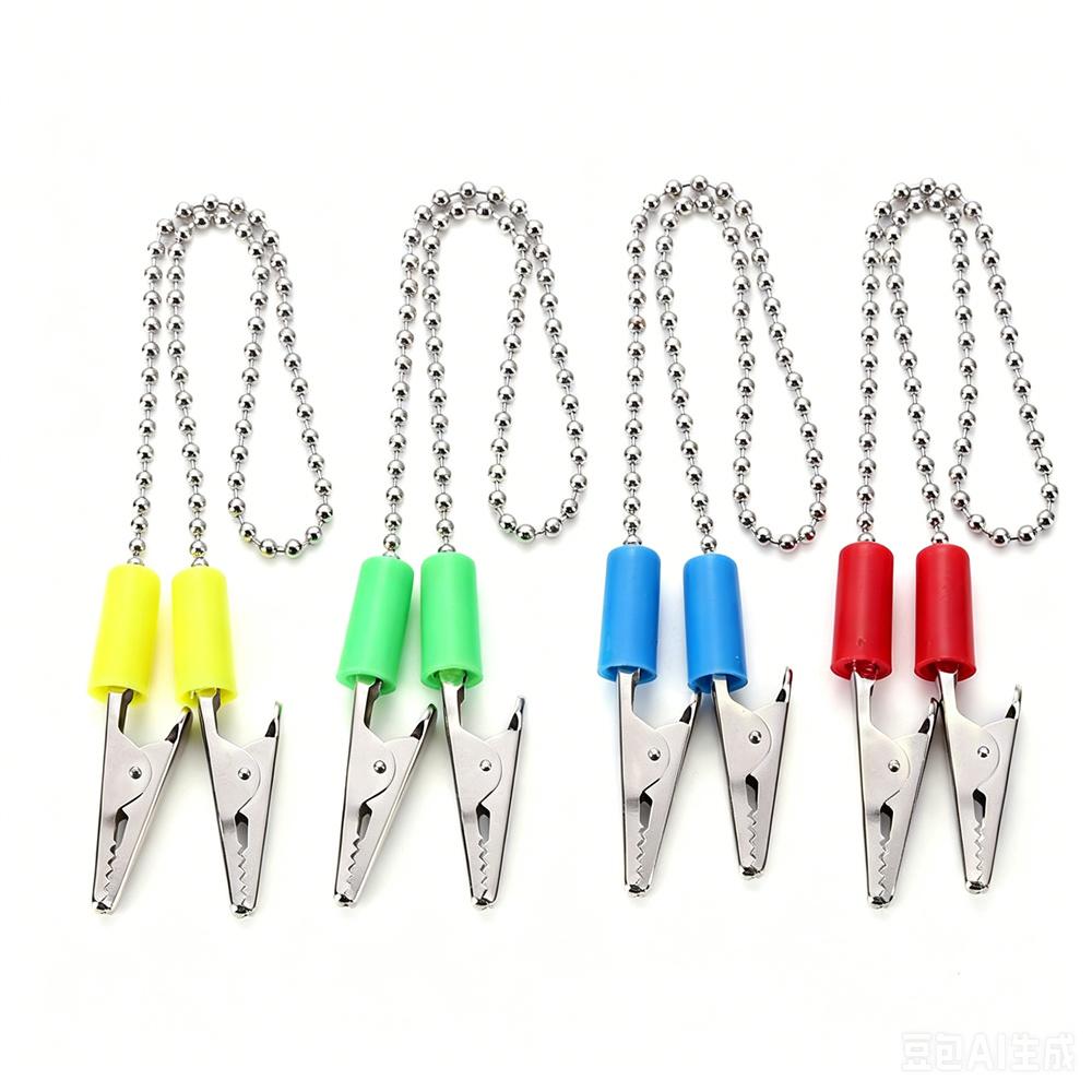 1pc Dental Bibs Clip Chain Napkin Holder Scarf Clips Spring Rope Sterilizable Saliva Towel Clip Dentist Lab Dentistry Materials