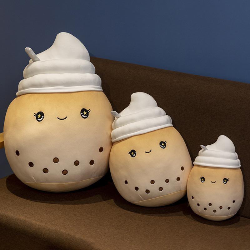 Cream Ice Milk Tea Plush Toy Stuffed Doll Bedroom Decoration Kids Gift Cute