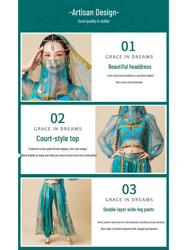 Halloween Jasmine-Inspired Adult Dance Costume Set