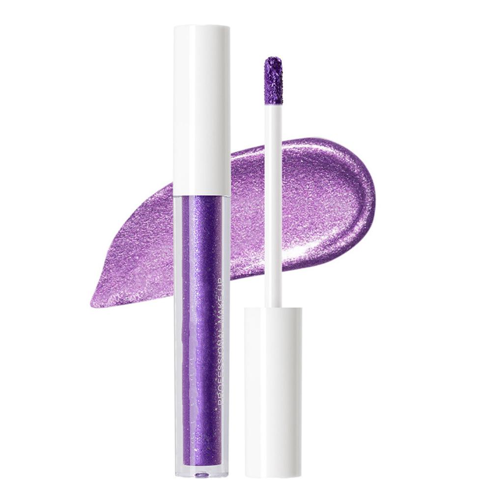 Single Tube Shimmer Metallic Liquid Eyeshadow Glitter Highlighter Long Lasting Waterproof Sparkling Eye Makeup