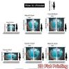 2pcs, 2D FLAT PRINTING Curtains (Without Rod) Ocean Paradise Holiday Curtains Fabric Curtains Decorations Suitable for Living