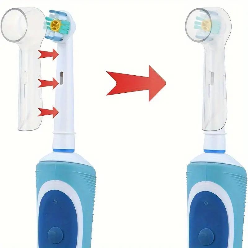 Zahnbürsten Staubschutzkappen Abdeckungen Kompatibel mit Braun Oral B Ersatzbürstenköpfen Elektrische Zahnbürstenkopfschutzkappen