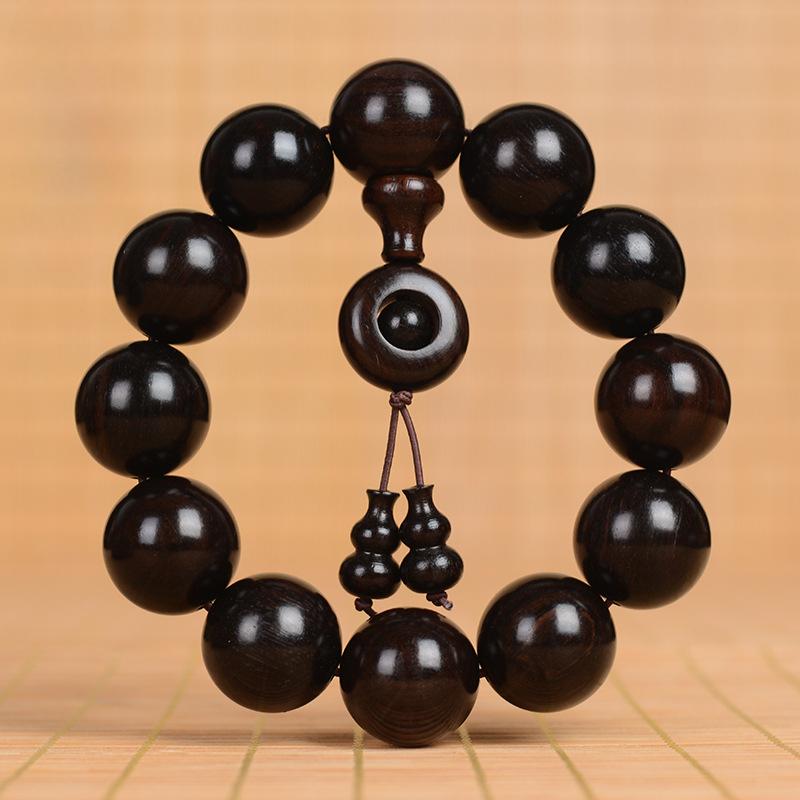 Red Light Sandalwood, Black Sandalwood, Ebony, Black Sandalwood, Buddha Beads, Wenwan Bracelet Sandalwood 108 Rosary Beads.