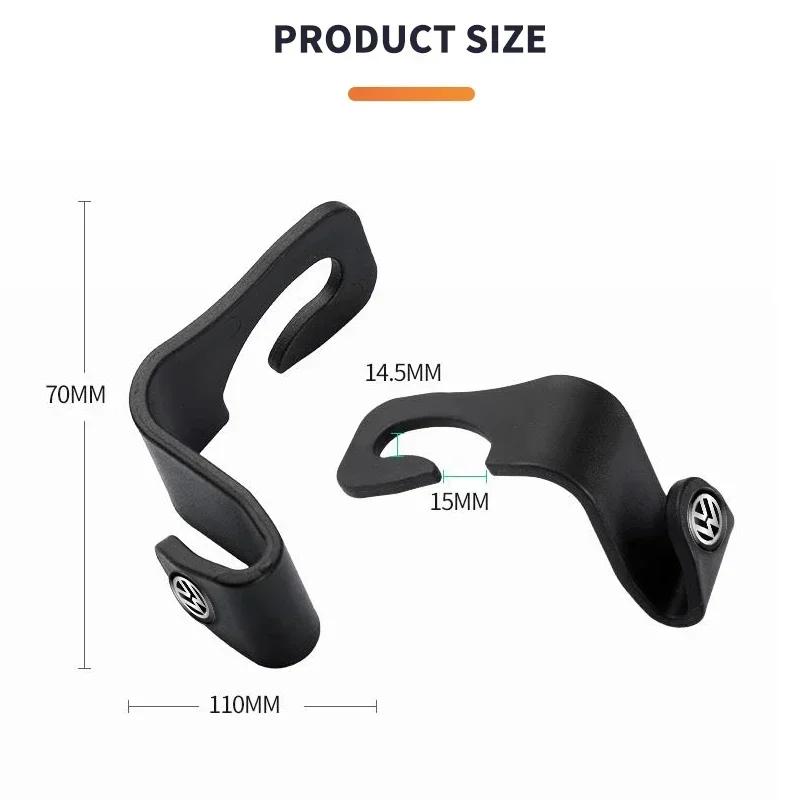2026 Hot For Volkswagen VW Car Seat Headrest Storage Hanger Rear seat hook Auto Seat Organizer Holder For Volkswagen VW Golf GTI