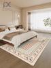 Classical Minimalist Style Loop Pile  Carpet Living Room Bedroom Bedside Warm Floor Mat Anti-slip Washable and Quick