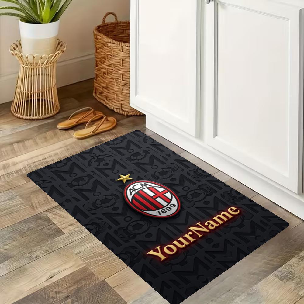 Ac Milan Customize Your Name Kitchen Rug Runner Rug Laundry Mat Hallway Entryway The Best Gift Choice