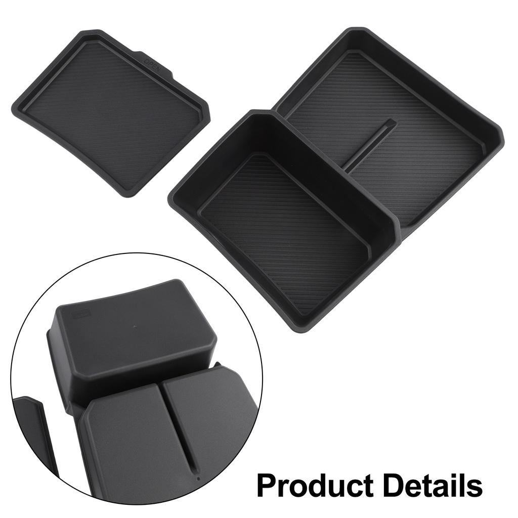 FOR KIA FOR EV3 Center Console Lower Storage Box Replacement Car Tray TPE Organizers Accessories Tidying