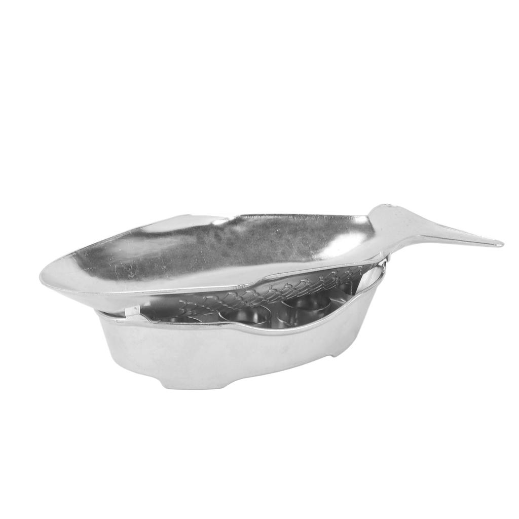Fish Shaped Grilling Pan Uniform Heating Aluminum Alloy Fish Serving Pan for Hotel Restaurants